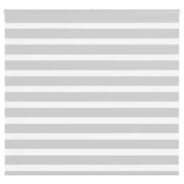 shumee vidaXL Zebra senčilo svetlo sivo 165x150 cm tkanina širina 160,9 cm