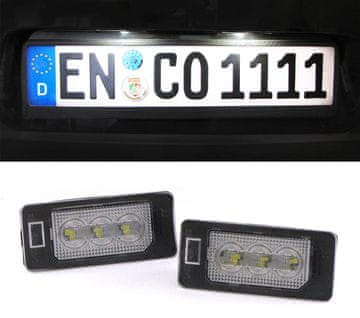 Mstyling LED osvetlitev registrske tablice z ohišjem BMW E90 / F30 / F32 / E39 / E60 / F10 / X3 / X5 / X6