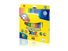 Astra ASTRA Šestkotni barvni svinčniki s črnilom XXL, 24 kosov + svinčnik, 312120004