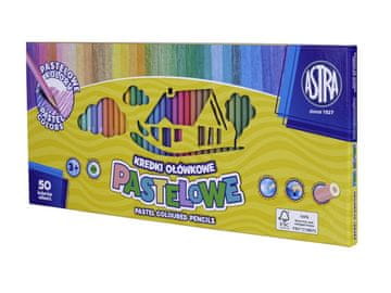 Astra ASTRA Luksuzne pastelne barvice 50 kosov, 4 mm črnilo, 312121004