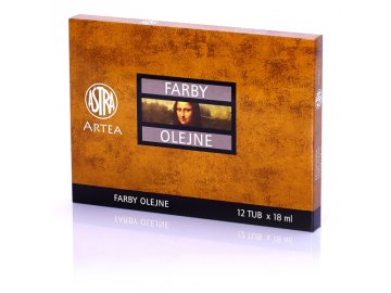Astra ARTEA Profi oljne barve, komplet 1, 12 x 18 ml, 83410974