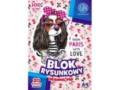 Astra ASTRA Skicar / skicirka A4, 20 listov 100g/m2, mešanica motivov, 106021001