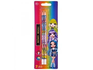 Astra 2 kosa - navaden svinčnik HB z radirko Astra Rainbow High, blister, 206022003
