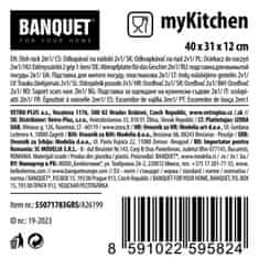 Banquet Odcejalnik za posodo 40x31cm s plastičnim pladnjem, SHE