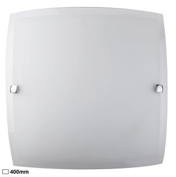 shumee Steklena stropna svetilka 40 cm E27 2x60W kvadratna iz opalnega stekla Nedda 3689 Rabalux