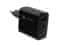 Natec Univerzalni polnilec USB RIBERA GaN 65W, 1x USB-A, 1x USB-C, črn