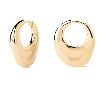 PDPAOLA Modni pozlačeni uhani Volcano Essentials AR01-C29-U