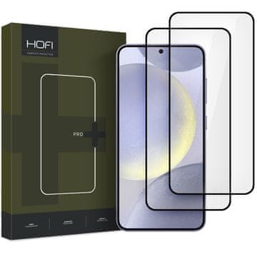 Hofi Glass Pro Full Screen 2x zaščitno steklo za Samsung Galaxy S25, črna