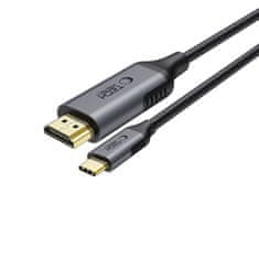 Tech-protect Ultraboost kabel USB-C / HDMI 2.0 4K 1.8m, črna