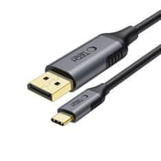 Tech-protect Ultraboost kabel USB-C / DisplayPort 1.4 8K 1.8m, črna