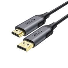 Tech-protect Ultraboost kabel DisplayPort / HDMI 2.0 4K 2m, črna
