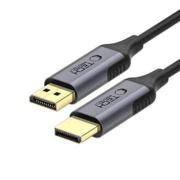 Tech-protect Ultraboost kabel DisplayPort 1.4 4K 2m, črna