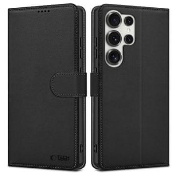Tech-protect Wallet knjižni ovitek za Samsung Galaxy S25 Ultra, črna