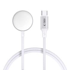 Tech-protect MC02 magnetni polnilec za Apple Watch USB-C 1m, bela