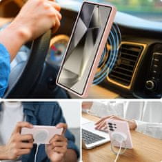 Tech-protect Liquid Silicone MagSafe ovitek za Samsung Galaxy S25 Ultra, roza