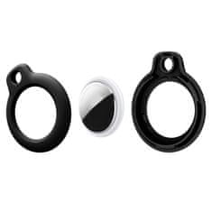Tech-protect Rough ovitek za Apple AirTag 2ks, črna