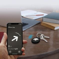 Tech-protect Rough ovitek za Apple AirTag 2ks, črna