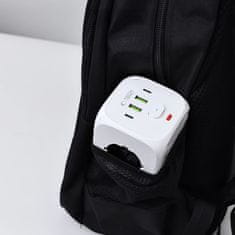 Tech-protect PCL3X4 vtičnica 2x USB / 2x USB-C / 3x električna vtičnica, bela