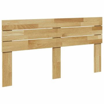 Vidaxl vidaXL Vzglavje postelje 135 cm masiven les hrast
