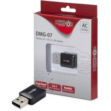 Inter-tech DMG-07 AC650 Dual Band WLAN Bluetooth USB brezžični mrežni adapter