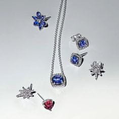 Pandora Srebrni uhani Sparkling Severka Moments 292667C01