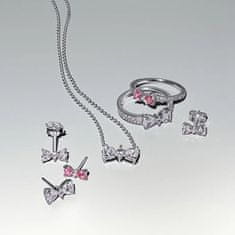 Pandora Srebrna ženska ogrlica Sparkle Bow Timeless 393509C01-45