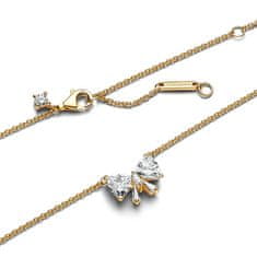 Pandora Pozlačena ogrlica Glittering bow Shine Timeless 363508C01-45