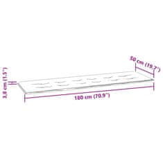 Vidaxl Blazina za vrtno klop taupe 180x50x4 cm oxford tkanina
