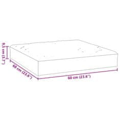 Vidaxl Blazina za paleto zelena 60x60x9,5 cm oxford tkanina