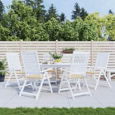 Vidaxl Blazine za vrtne stole 6 kosov bež 50x50x4 cm oxford tkanina