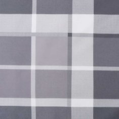 Vidaxl Blazine za palete 3 kosi sivo karirasto blago
