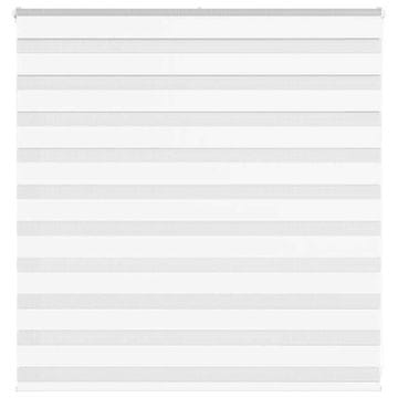 shumee vidaXL Zebra senčilo bela 150x100 cm tkanina širina 145,9cm poliester