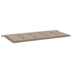 Vidaxl Blazina za vrtno klop taupe 120x50x4 cm oxford tkanina