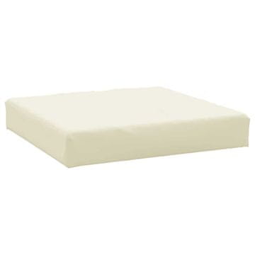 Vidaxl Talna blazina za paleto 60x60x9,5 cm krem blago