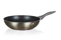 Banquet Ponev WOK 28x7,8cm/3mm nelepljiva površina METALLIC PLATINUM