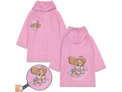 Paw Patrol Paw Patrol Skye Svetlo roza dežni plašč s kapuco, ogrinjalo za deklice 5-6 lat 110/116 cm