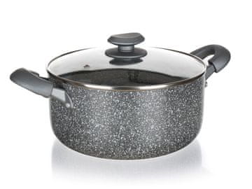 Banquet Lonec 18x8,5 cm GRANITE s steklenim pokrovom