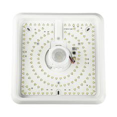 V-TAC LED plafonjera 12W 1100lm 3000K, 4000K ali 6000K IP20 s senzorjem kvadratna