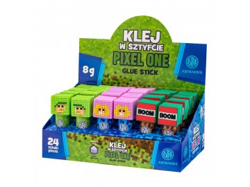 Astra 3D MINECRAFT lepilna palica, 8 g, stojalo, mešanica motivov, 401023002