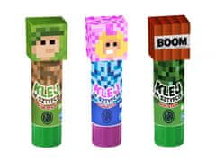 Astra 3D MINECRAFT lepilna palica, 8 g, stojalo, mešanica motivov, 401023002
