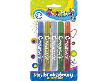 Astra CREATIVO Glitter Glue, 5x10,5ml, 332112001