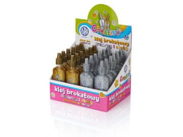 Astra CREATIVO Glitter Glue 35ml, srebrna, 332118001