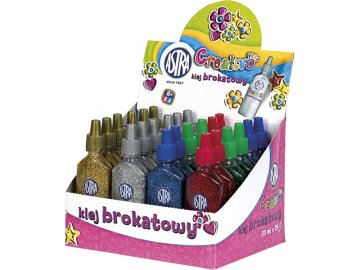 Astra CREATIVO Glitter Glue 35ml, mešanica barv, 332114003