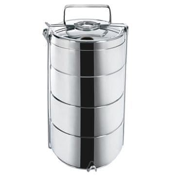 Menažna posoda termo / 4-delna / 14x7cm / 4x0.9L