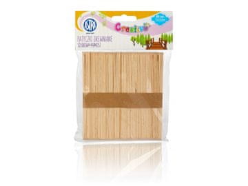 Astra CREATIVO Lesene lopatice (palčke za popsicle), 11,4 cm, naravne, 50 kosov, 335119021