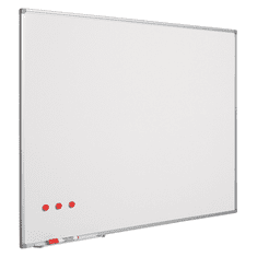 BELA magnetna TABLA 80x100cm AluFrame s priborom WH0810AX