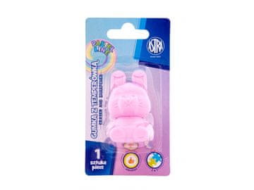 Astra ASTRA 2v1, oblikovalski strgalo + radirka ZAJAČIK, blister, mešanica barv, 425022002