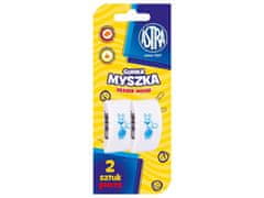 Astra ASTRA miška, 2 kosa ergonomske bele gume, blister, 403022008