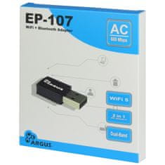 Inter-tech EP-107 WIFI N600 Dual Band Bluetooth USB brezžični mrežni adapter