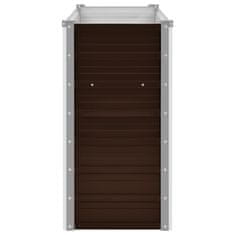 Vidaxl Visoka greda rjava 100x40x77 cm pocinkano jeklo